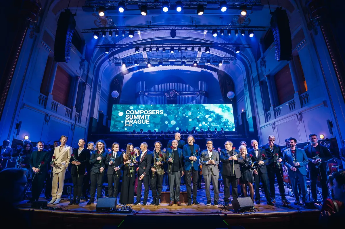 Composers Summit Prague 2025 – Opening – Guests on stage