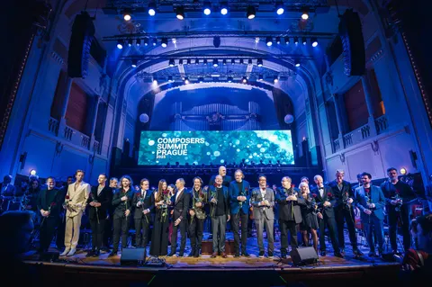 Composers Summit Prague 2025 – Opening – Guests on stage